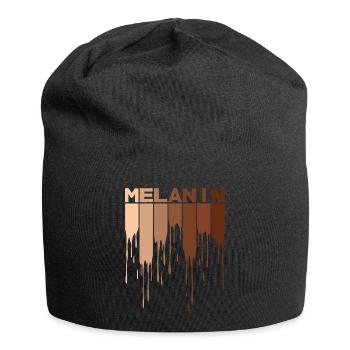 L'histoire du Mois noir de la mélanine Antiracisme - Bonnet en jersey - noir - Devant