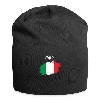 Italy italian flag flag - Jersey Beanie - black - Front