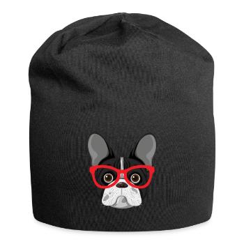 Bulldog français Bulldog anglais Bulldog - Bonnet en jersey - noir - Devant