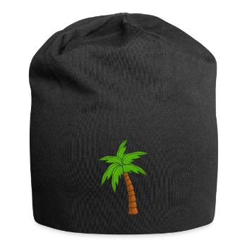Palme - Jersey-Beanie - Schwarz - Vorne
