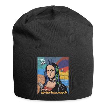 Pop Art Mona Lisa Entertainment Leonardo Da Vinci - Bonnet en jersey - noir - Devant