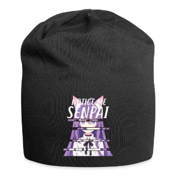 Notice Me Senpai - Japanese Anime - Jersey Beanie - black - Front