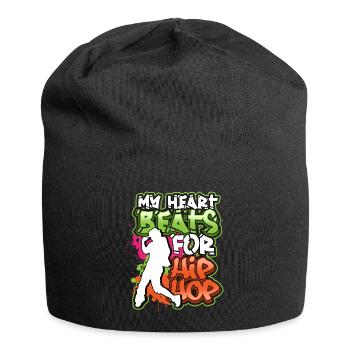 Street dance hip hop rap dancing techno bboy mc - Jersey Beanie - black - Front