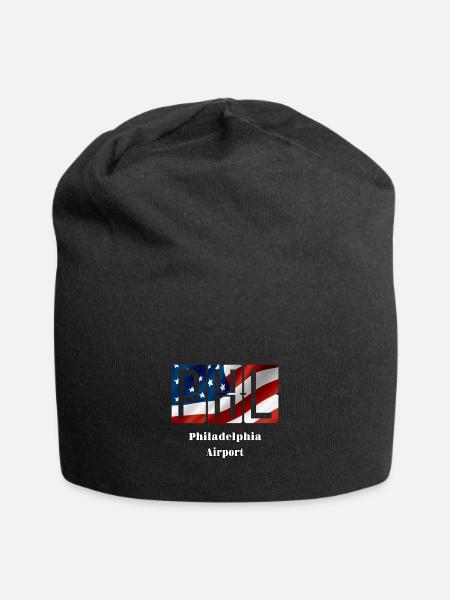 Flughafen Philadelphia - Jersey-Beanie - Schwarz