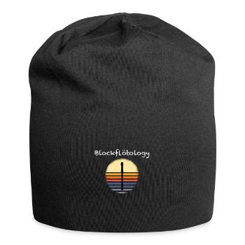Blockflöte Blockflötenspieler Flöte Blasmusiker - Jersey-Beanie - Schwarz - Vorne