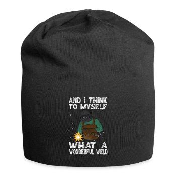 Schweißer Schweißen Schweißerhelm Metaller - Jersey-Beanie - Schwarz - Vorne
