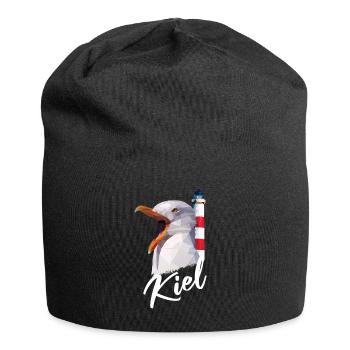 Cadeau souvenir de la ville natale de Kiel - Bonnet en jersey - noir - Devant