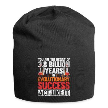 Évolution de la biologie - Bonnet en jersey - noir - Devant