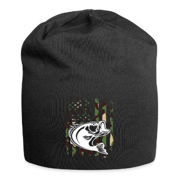 Fishing camouflage - Jersey Beanie - black - Front
