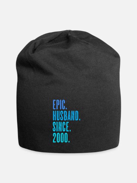 Epic husband since 2000 marriage wedding - Jersey Beanie - black