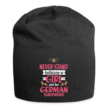 German shepherd dog - Jersey Beanie - black - Front