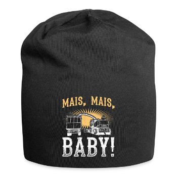 Mais Mais Baby Landwirt Spruch Bauer Farmer Trakto - Jersey-Beanie - Schwarz - Vorne