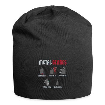 Metal Genres Rockmusik Rock Hardrock - Jersey-Beanie - Schwarz - Vorne