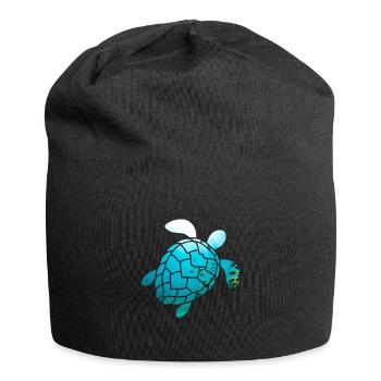 Sea turtle - Jersey Beanie - black - Front