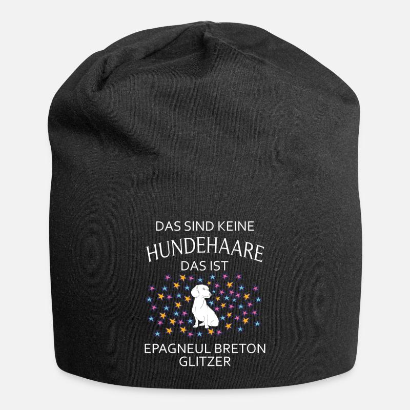 Epagneul Breton Vorstehhund Bretonischer Spaniel - Jersey-Beanie - Schwarz