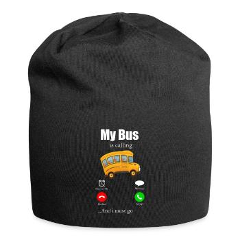 Busfahrer Omnibus Schulbus Öpnv Autobus Geschenk - Jersey-Beanie - Schwarz - Vorne