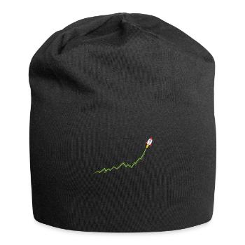 Internet gegen Wallstreet Kurs Rakete To The Moon - Jersey-Beanie - Schwarz - Vorne