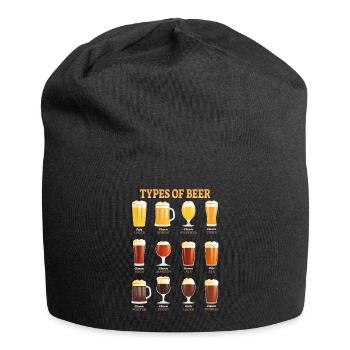 Beer brewmaster types of beer beer drinker gift - Jersey Beanie - black - Front