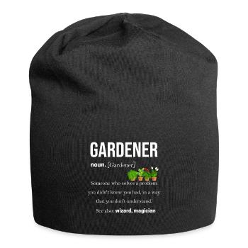 jardinier - Bonnet en jersey - noir - Devant
