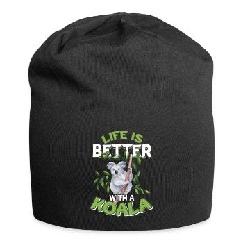 Koala bear - Jersey Beanie - black - Front