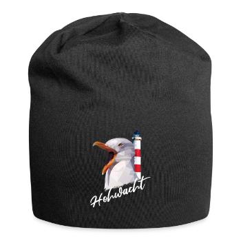 Hohwacht Ostsee Küste Strand Geschenk Souvenir - Jersey-Beanie - Schwarz - Vorne