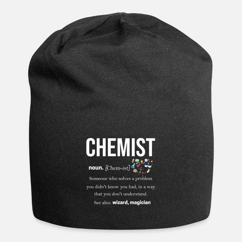 chimie - Bonnet en jersey - noir