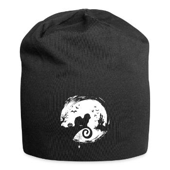 Costume d'Halloween pour chien en coton Coton de Tuléar - Bonnet en jersey - noir - Devant