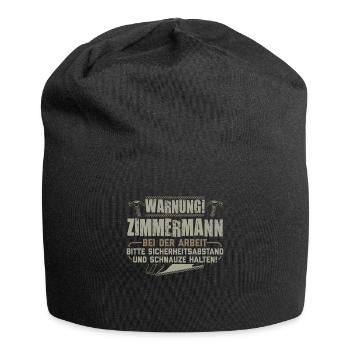 Zimmermann Zimmerer | Zimmermeister Geschenk - Jersey-Beanie - Schwarz - Vorne
