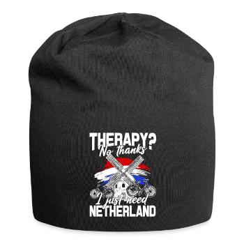 Netherlands Oranje Amsterdam Dutch flag Holland - Jersey Beanie - black - Front