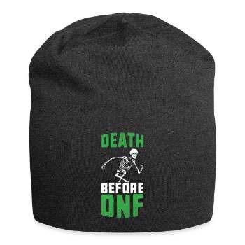 Death before dnf ultrarunning ultra trail runner - Jersey Beanie - charcoal grey - Front