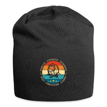 Arm Wrestling Armdrücken Spruch Armwrestling - Jersey-Beanie - Schwarz - Vorne