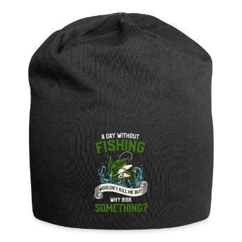 Angler Fishing Fishing Fisherman Fish Fishing Angel - Jersey Beanie - black - Front