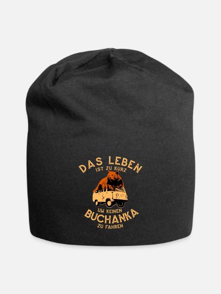Das leben ist zu kurz um keinen Buchanka zu fahren - Jersey-Beanie - Schwarz