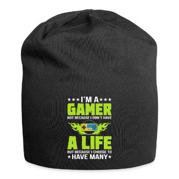 Gamer Gamer Funny DNA - Jersey Beanie - black - Front