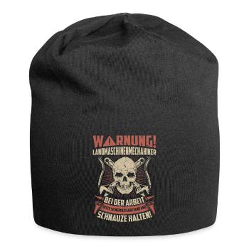 Landmaschinenmechaniker Geschenk Mechaniker - Jersey-Beanie - Schwarz - Vorne