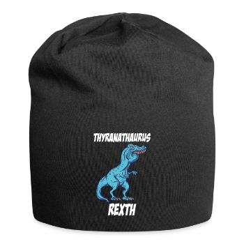TRex overbite funny meme TRex Tshirt gift - Jersey Beanie - black - Front