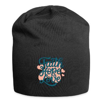 Croire l’espérance Amour - Bonnet en jersey - noir - Devant