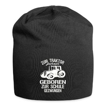 Landwirt mit Bauernhof - Jersey-Beanie - Schwarz - Vorne