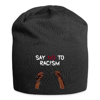 Black Lives Matter -Say NO To Racism - Jersey-Beanie - Schwarz - Vorne