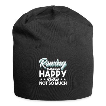 Ruderer Rudersport Rudern Geschenk - Jersey-Beanie - Schwarz - Vorne