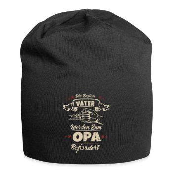 Papa Sohn Opa Enkelkind Vatertag Geschenk - Jersey-Beanie - Schwarz - Vorne