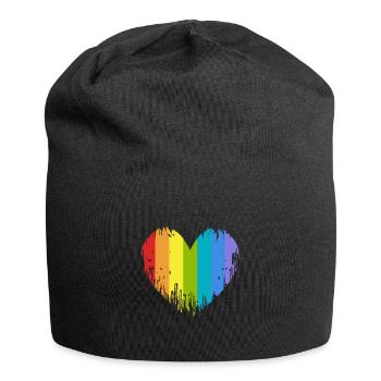 LGBT Heart - Jersey Beanie - black - Front