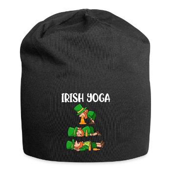 Irish Yoga Meditation Funny Gift Irish - Jersey Beanie - black - Front