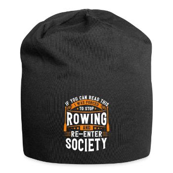 Rudersport Ruderer Rudern Geschenk - Jersey-Beanie - Schwarz - Vorne