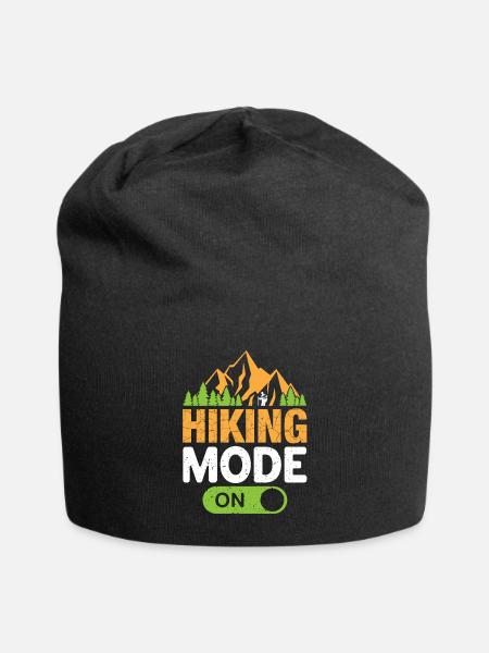 Wandern - Jersey-Beanie - Schwarz