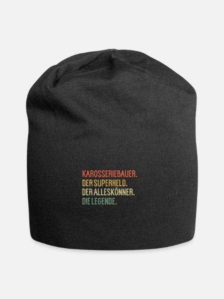 Karosseriebauer KFZ Mechaniker Auto Geschenkidee - Jersey-Beanie - Schwarz