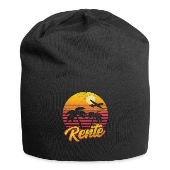 Rentner - Jersey-Beanie - Schwarz - Vorne