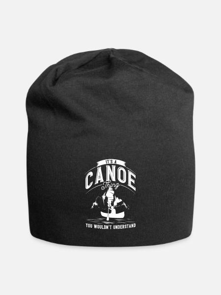 Kajakfahrer Kayak Kanu Geschenk - Jersey-Beanie - Schwarz