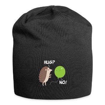 Igel Ballon Süß Niedlich Herbst - Jersey-Beanie - Schwarz - Vorne