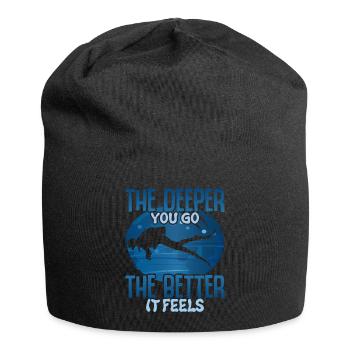 Deep Diving Diver Scuba Diving Diving Gift - Jersey Beanie - black - Front